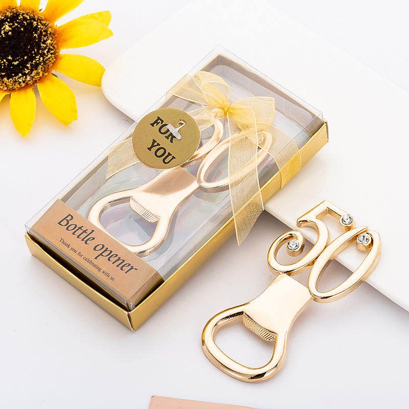 50th Birthday Anniversary Bottle Opener Souvenir Giveaways Shopee