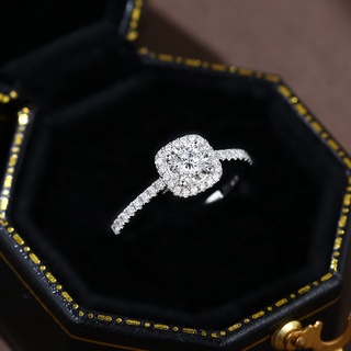 S925 Silver Ring Adjustable Zirconia Diamond Ring Korean Style Rings Jewellery Fashion Gift