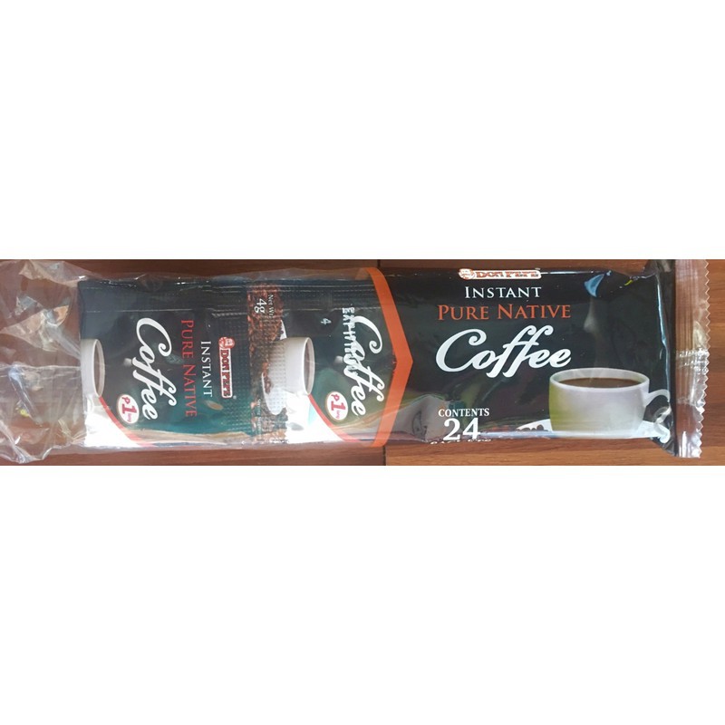 INSTANT COFFEE Don Pepe Instant Pure Native Coffee 4grams, 1 pack