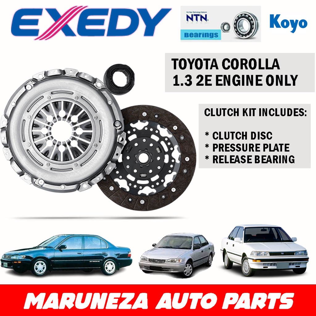 Clutch Kit Toyota Corolla 2E 1.3 EXEDY SET Shopee Philippines