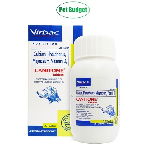Virbac Canitone Tablets Calcium Supplement for Dogs 30 tabs Shopee Philippines