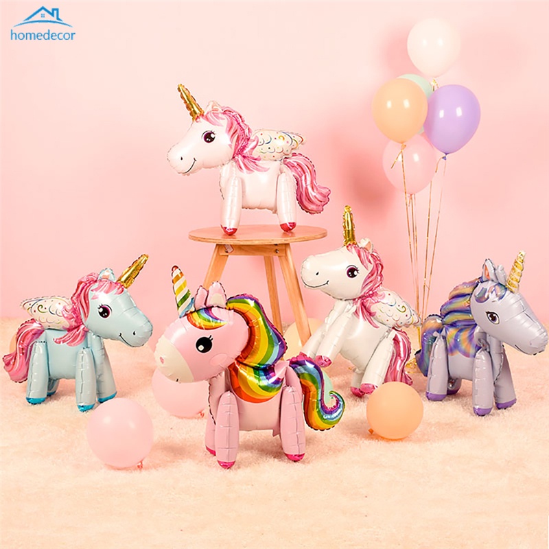 HD Cartoon Unicorn Decoration Party Decorating Supply Balloons Foil Letter Balloon Baby Shower Birthday Balloons