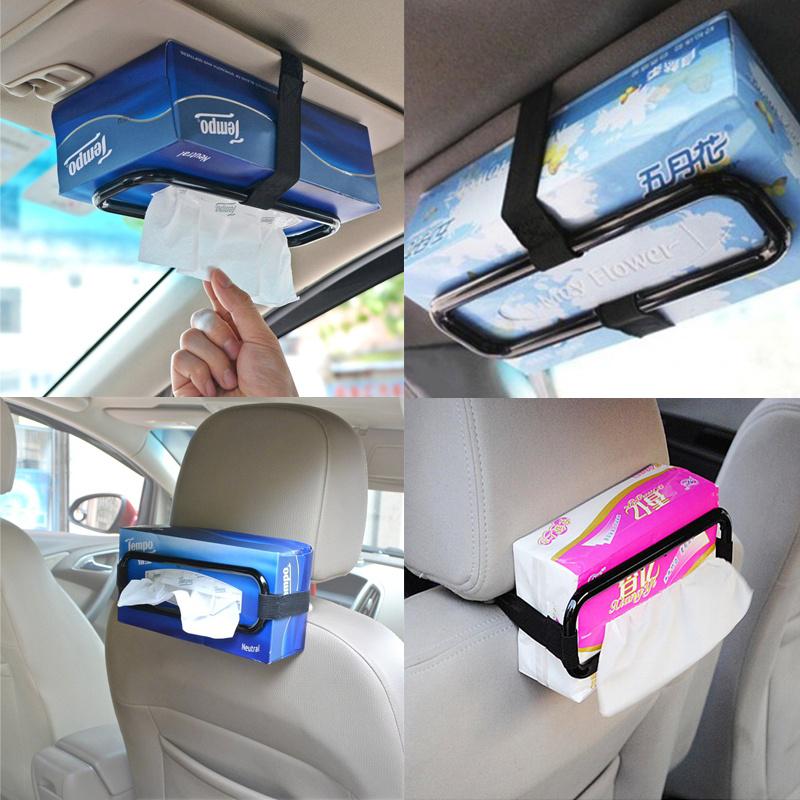Car Tissue Box Frame Tissue Box Sunshading Board Hanging Tissue Box