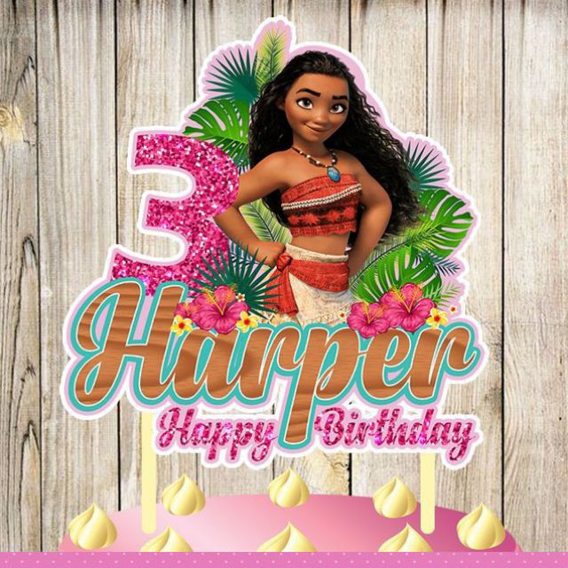 Moana Cake Topper Decoration Moana Shopee Philippines