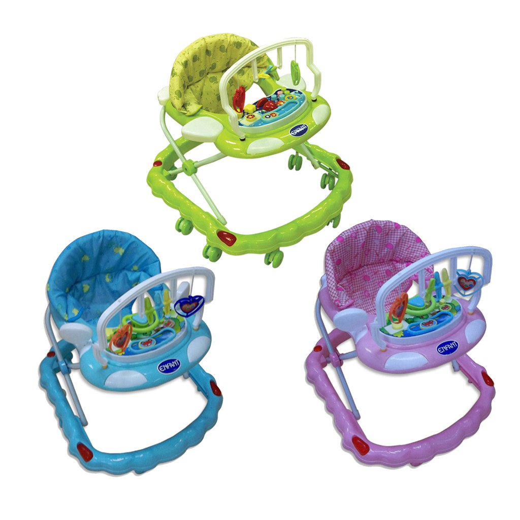 Enfant Baby Walker pink, blue, green 