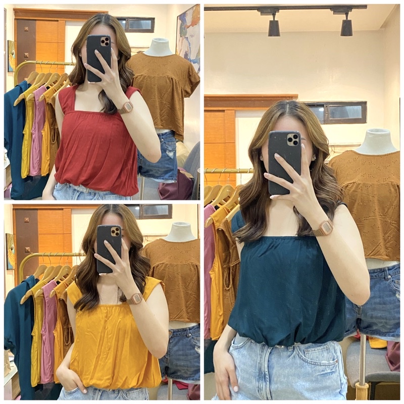 COCOBABA BKK LANA BUBBLE TOP | Shopee Philippines