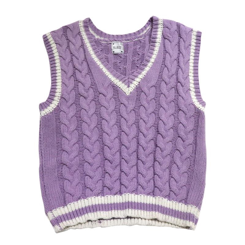 lavender sweater vest