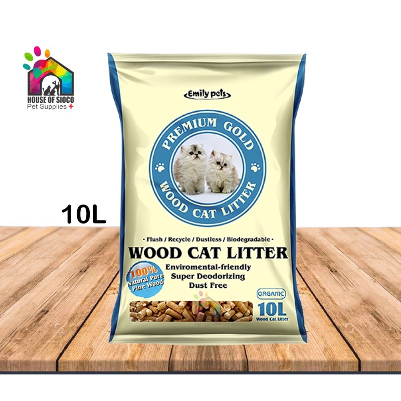Emily Pets Wood Cat Litter 10L Shopee Philippines