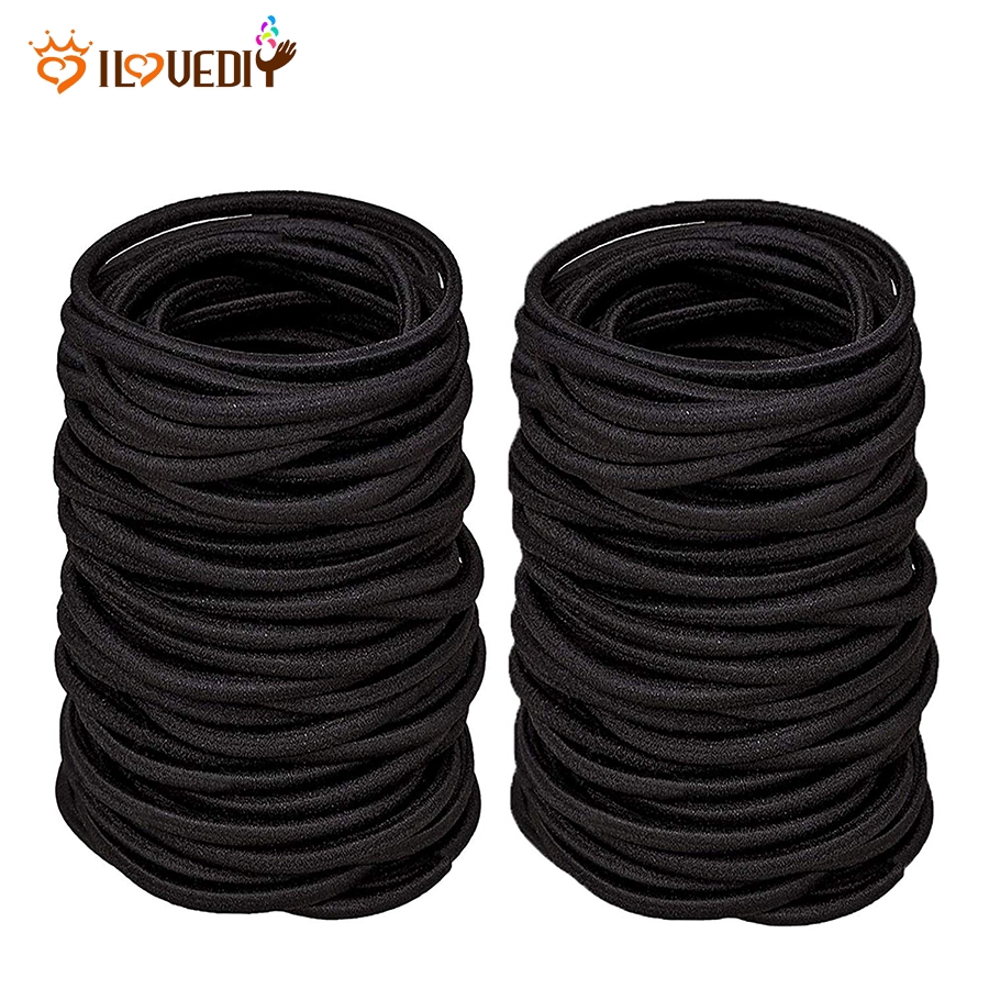 thick rubber bands black