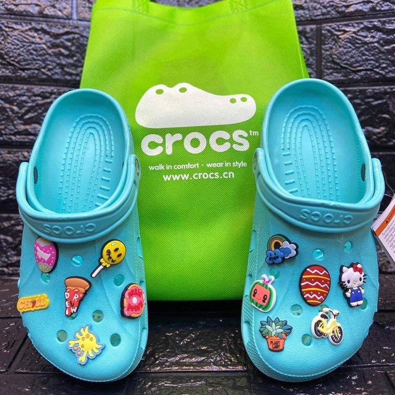 light blue crocs with jibbitz