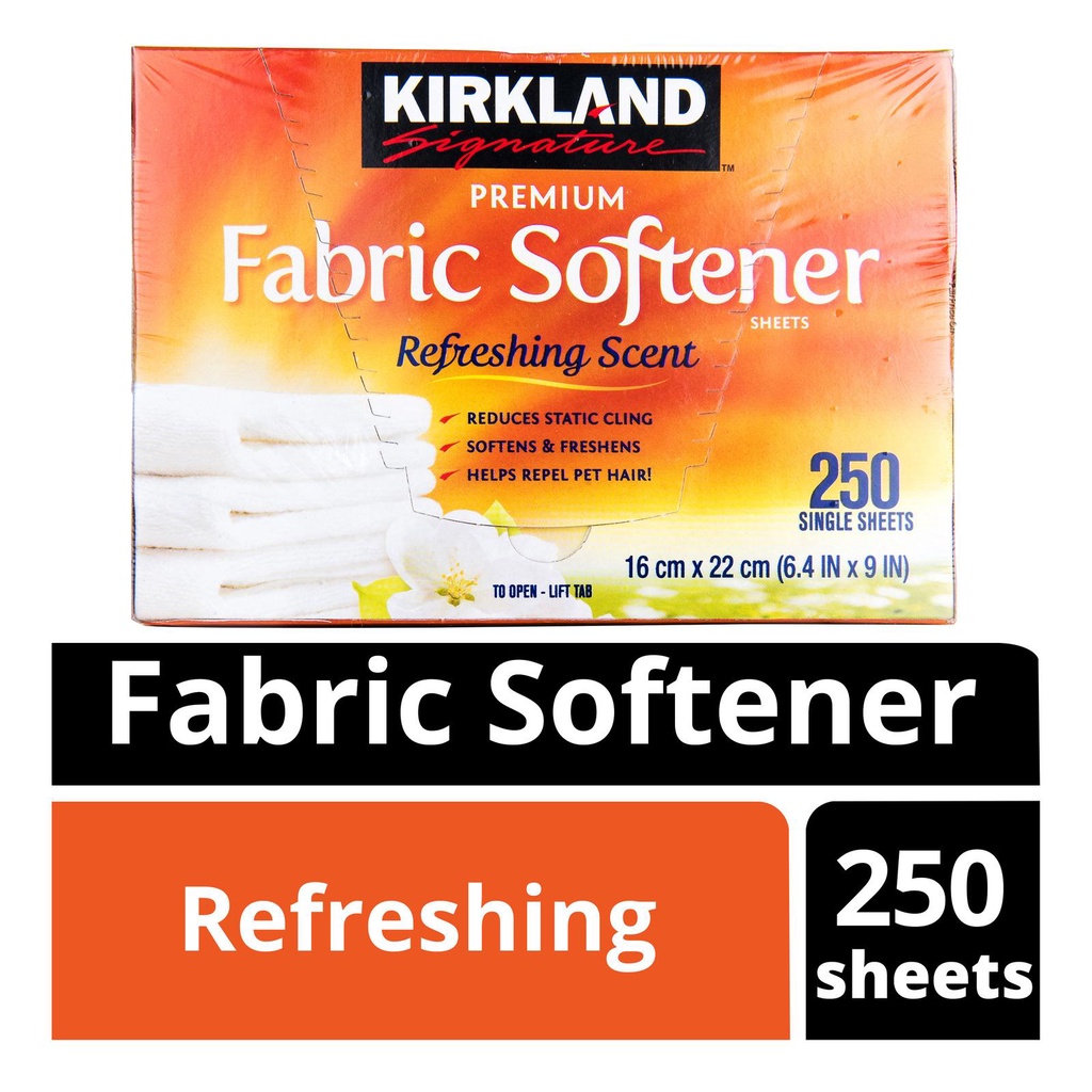 Kirkland Signature Fabric Softener Dryer Sheets (250 count) Shopee