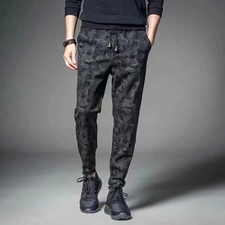 Hongwillyang Men's Black Camouflage Jogger Pants Good Quality