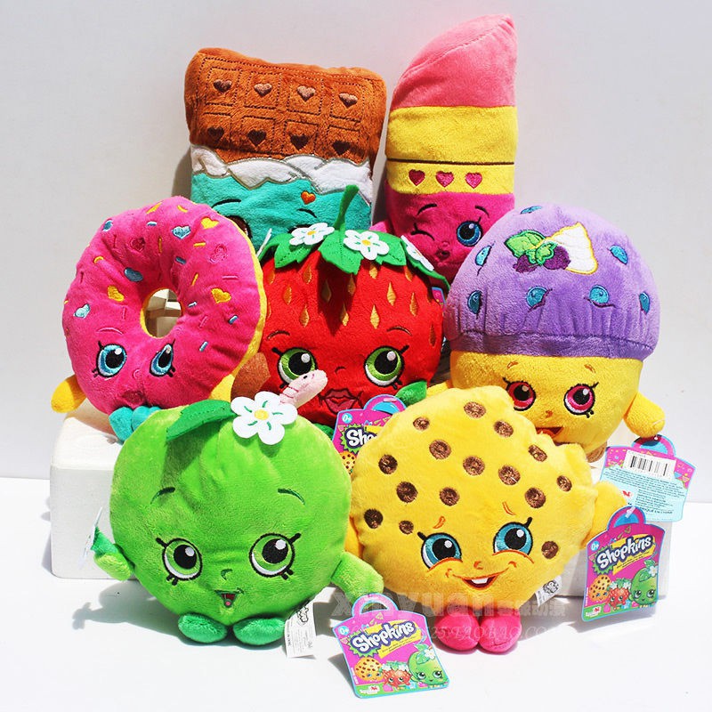 7pcs Shopkins plush toys Mini Stuffed 
