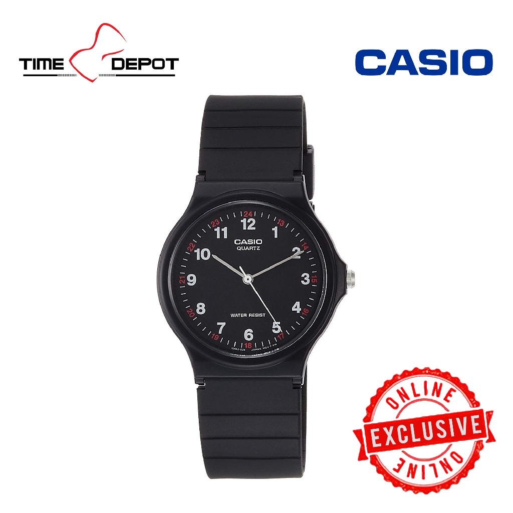 casio analog black