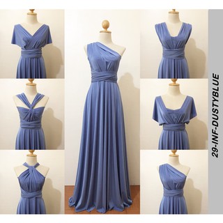 dusty blue infinity bridesmaid dresses