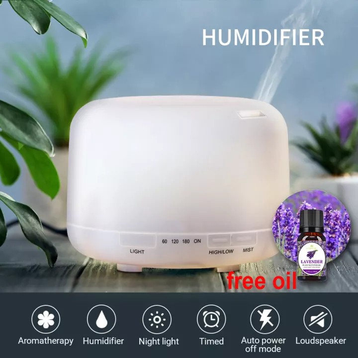 500ml 7 LED Color Aromatherapy Essential Oil Diffuser Ultrasonic Air