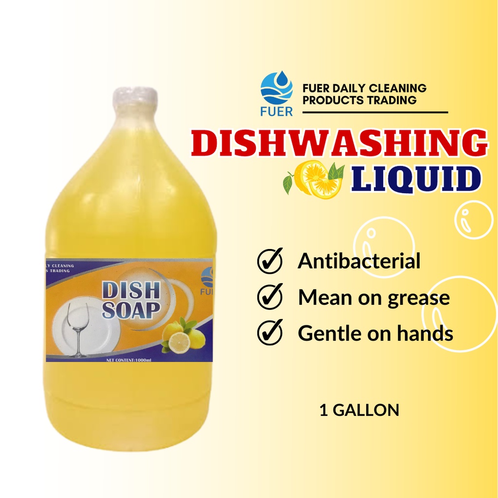 Fuer Mighty Clean Kalamansi Dishwashing Liquid 1 Gallon | Shopee ...