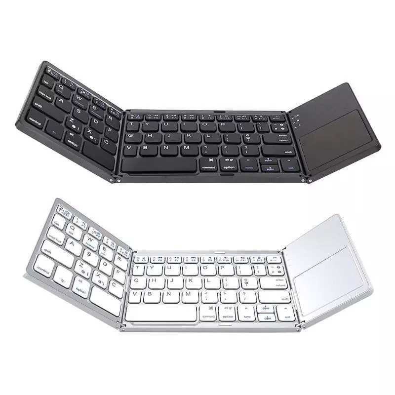 Portable Mini Ultra Slim Thin Foldable Folding BT Wireless Keyboard