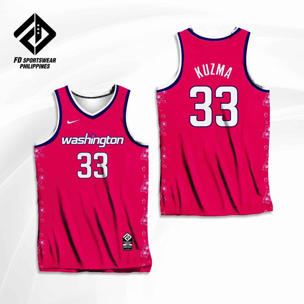 WASHINGTON WIZARDS 2023 NBA CITY EDITION KUZMA BEAL JORDAN WESTBROOK PORZINGI FULL SUBLIMATED