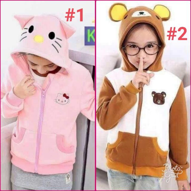 kids bear hoodie