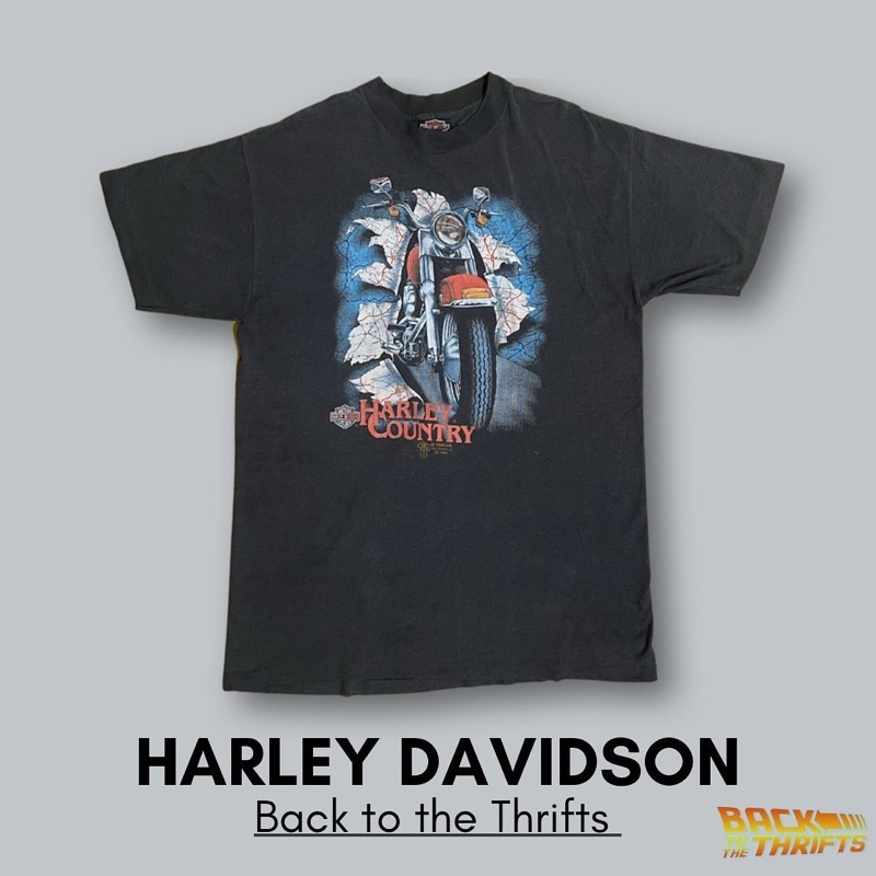 Harley Davidson Harley Country  3D EMBLEM FORT WORTH. TX. ©1989 Vintage