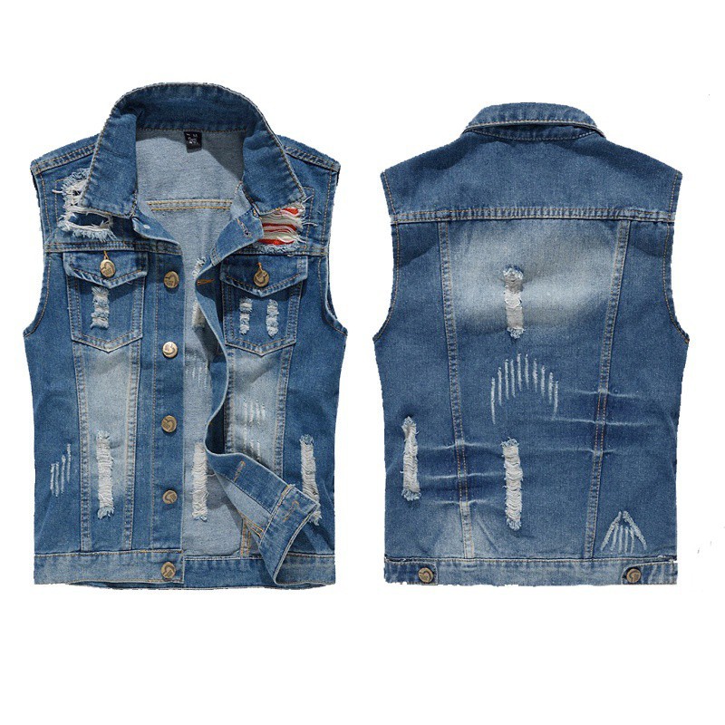 5xl denim vest