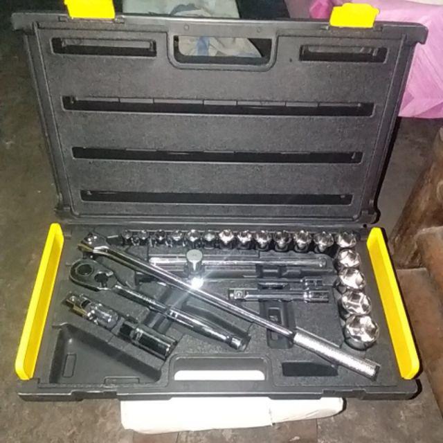 Stanley 1/2" Drive 25piece Socket Wrench Set (86589) Shopee Philippines