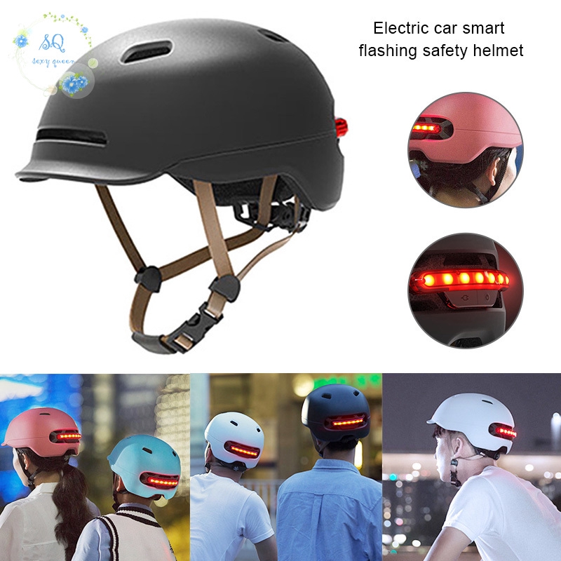 flashing bike helmet