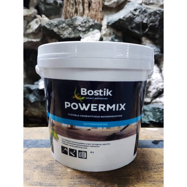 Powermix 4L Bostik Waterproofing Flexible Cementitous Concrete Firewall