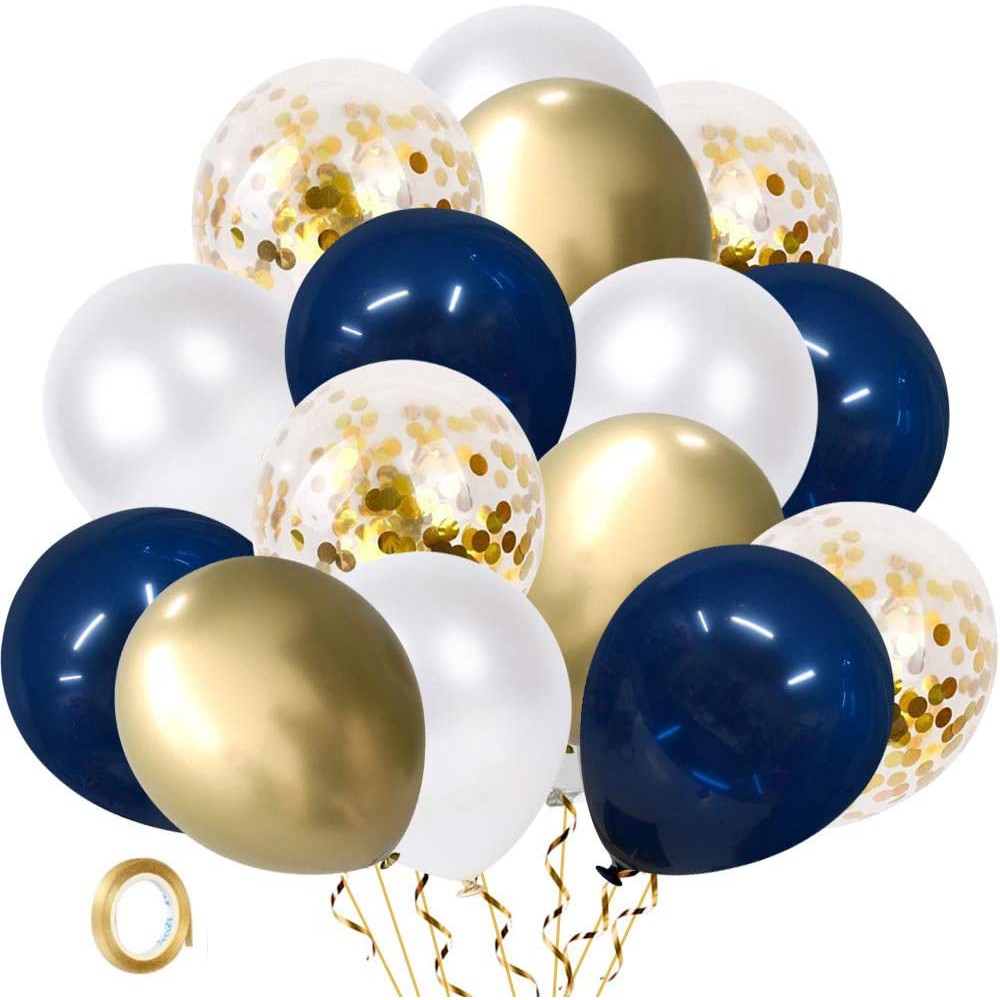 Round Pearl 12 Latex Balloons DARK BLUE