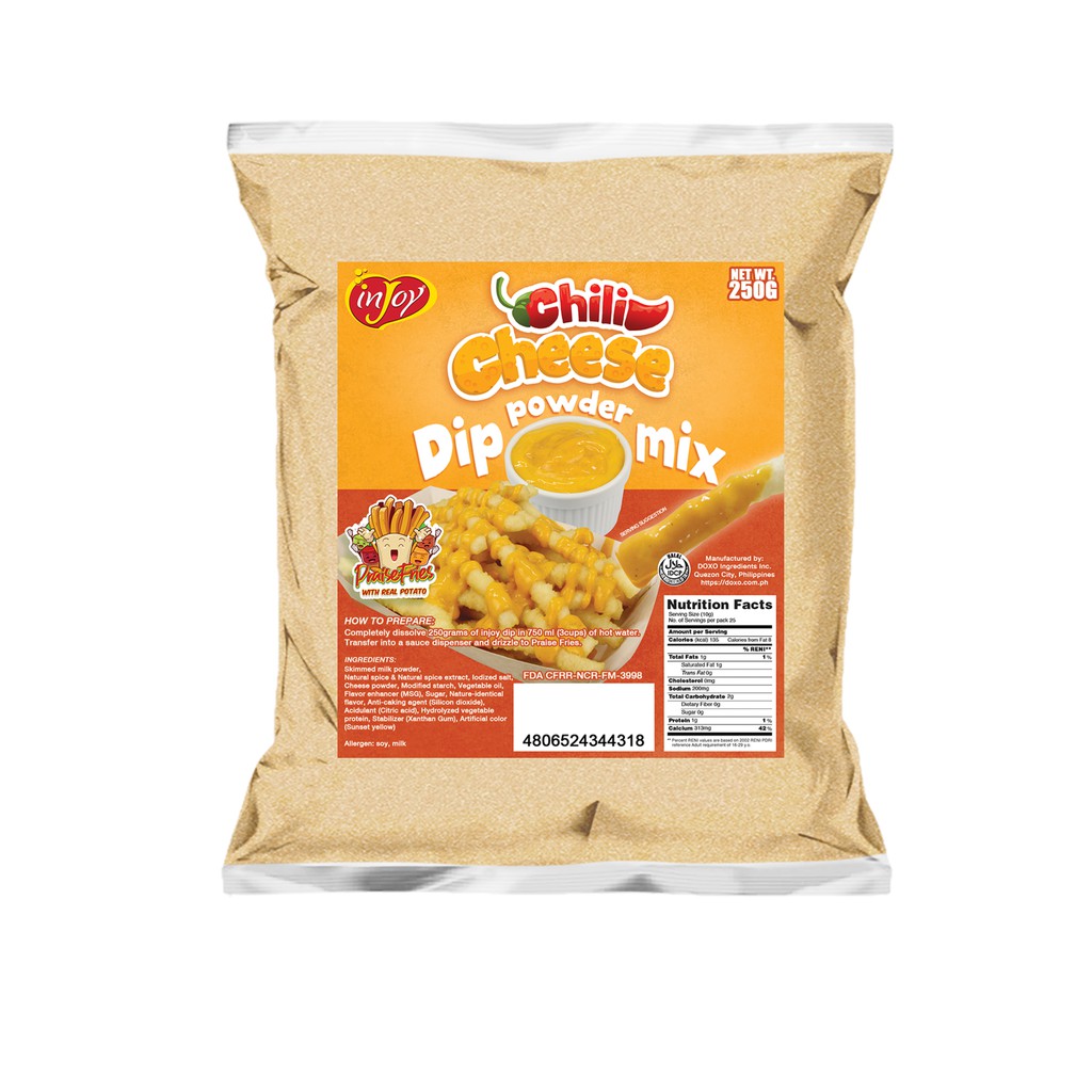 inJoy Chili Cheese Dip for Fries Flavored Powder Dip mix for long