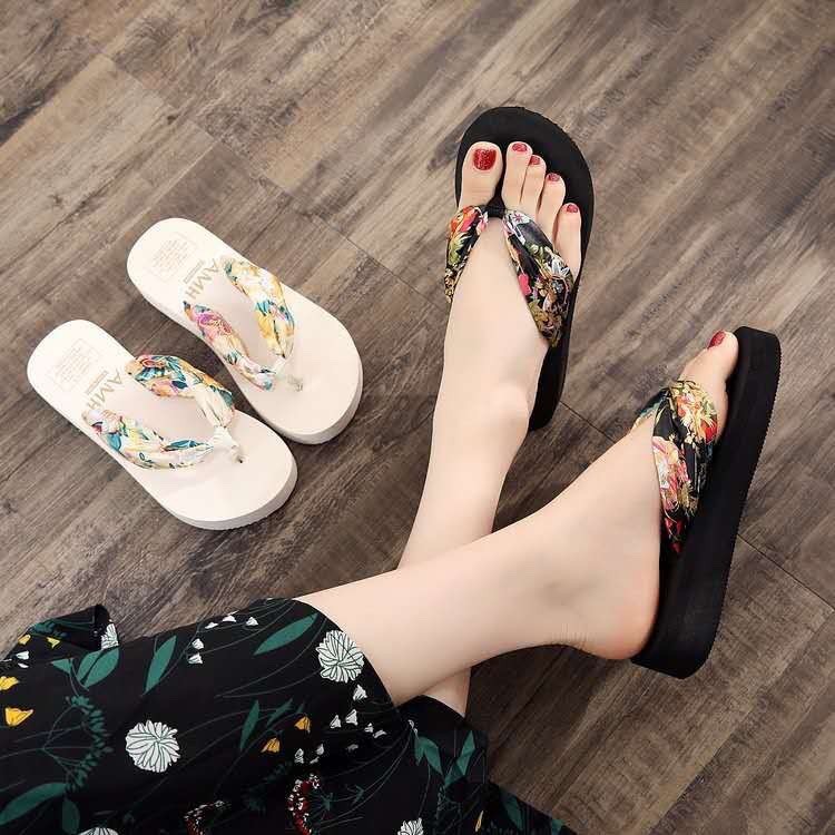 R&O #174-1 Korean Floral Printed Slippers / sandals for Women ( Add one ...