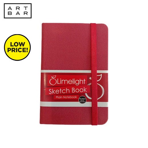 Limelight Padded Notebook 4014804 GT Hardbound Sketch Book Red 3 3/4X5