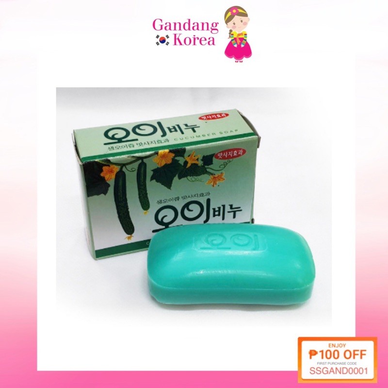 Korean Soap_Oi Binu Cucumber Soap 100g Shopee Philippines