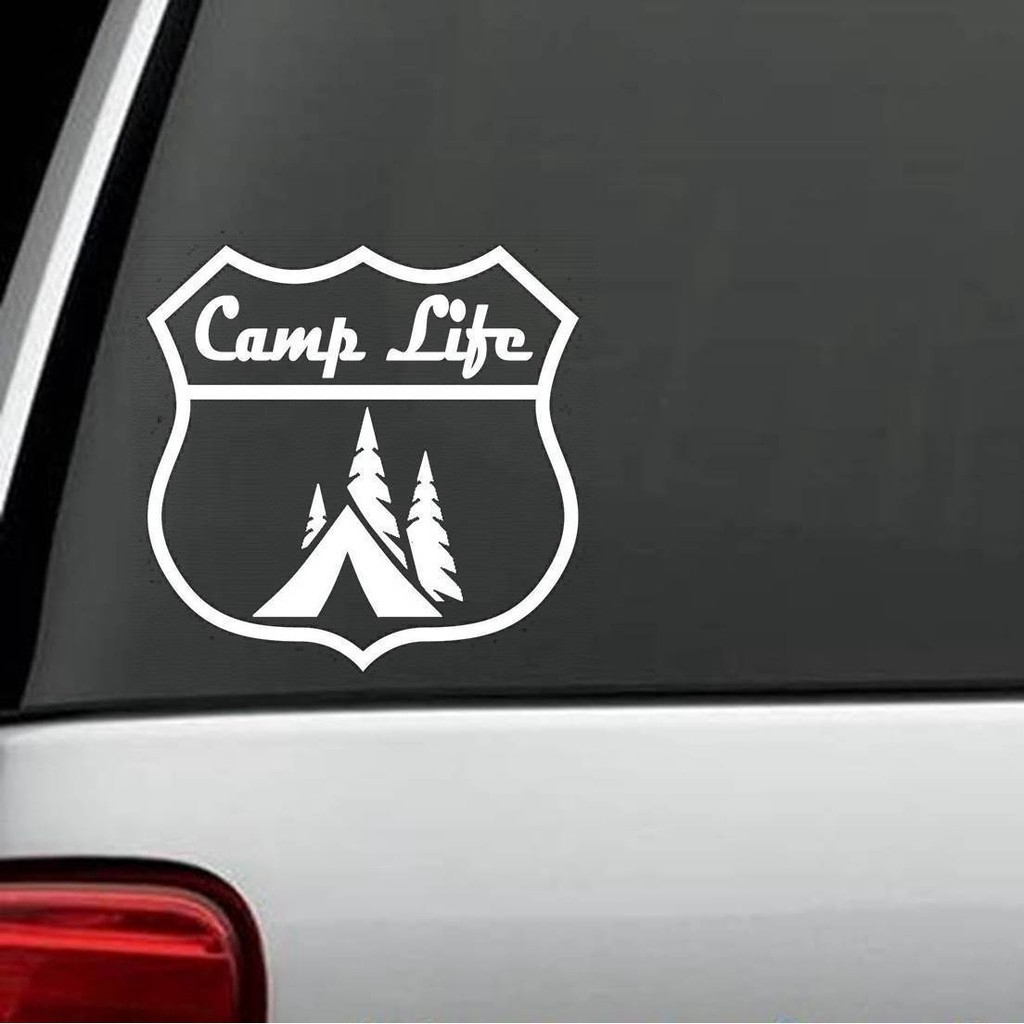 Camp Life Roadsign Camping Hiker Outdoor Decal Sticker Fishi Shopee Philippines