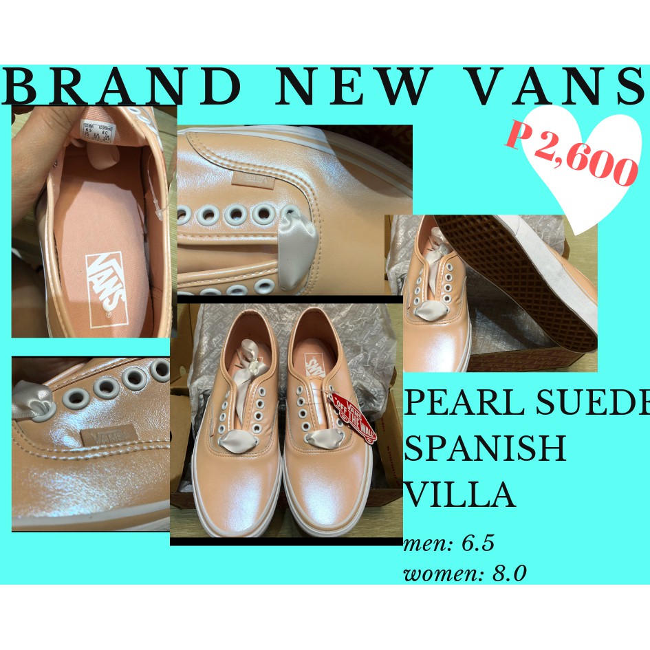 vans authentic pearl suede