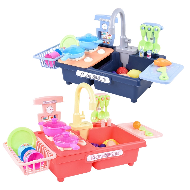 play kitchen set with running water