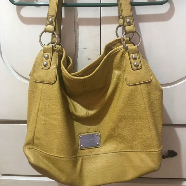 nine west yellow bag