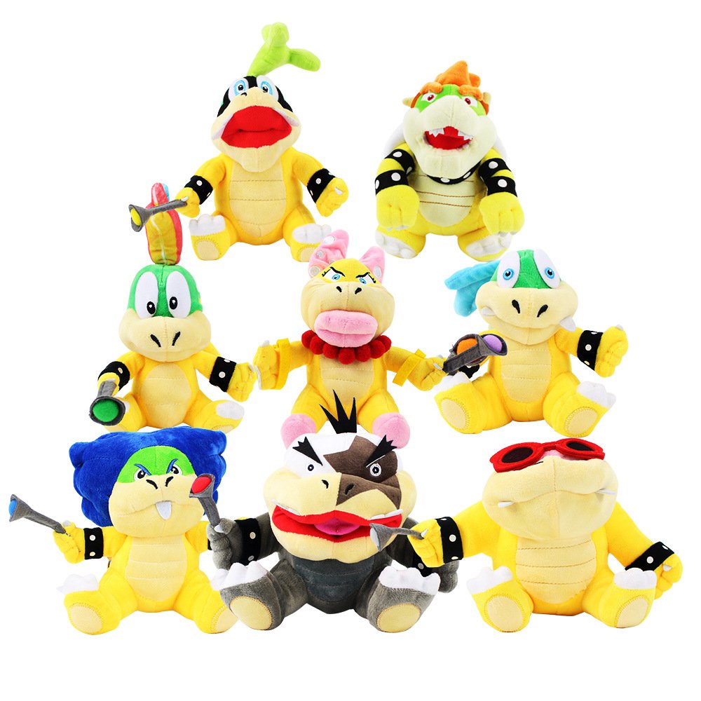 NEW Super Maio Bros Plush Toys Bowser JR Koopa Bowser Dragon Plushie ...