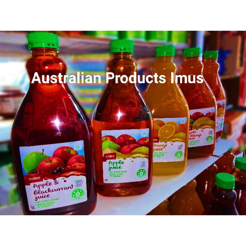 Coles Natural Juice 2L Apple/Orange/Apple mango Australia Shopee