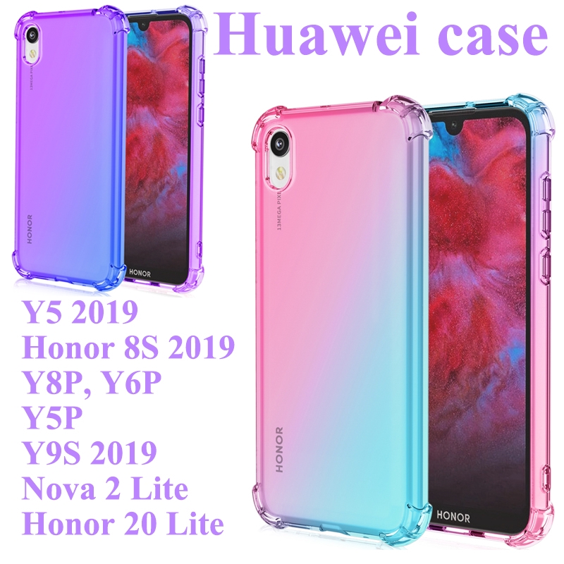 Huawei Y5 Case Honor 8S 2019 Y8P Y6P Y5P Y9S Nova 2 Lite TPU Corner Anti-drop Casing Phone Cover | Shopee Philippines