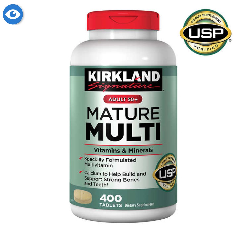 Kirkland Signature Adult 50+ Mature Multi Vitamins and Minerals, 400