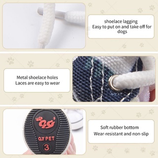 4 Pcs Breathable Pet Shoes Cute Waterproof Dog Shoes Non-slip Outdoor Anti Dirty Shoes Set #9