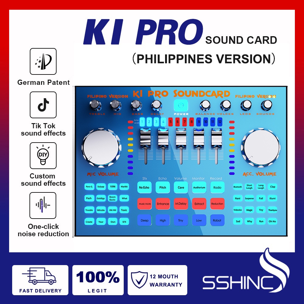 【Philippines version】K1pro k1 king sound card for recording with