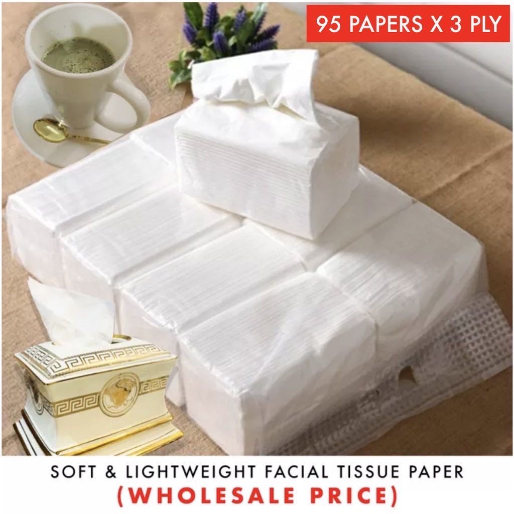 8 PACKS FACIAL TISSUE (95 PAPERS X 3ply) WHOLESALE PRICE Shopee