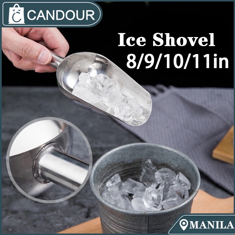 1pcs Stainless Ice Shovel Ice Scoop Ice Cream Crushed Shovel Buffet Scoops Kitchen Bar Tool