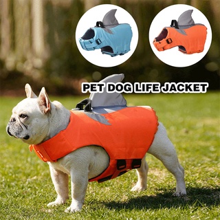 Pet Dog Life Jacket Floating Vest Swimming Safe Preserver Shark Fin Pet Life Jacket Pet Swimwear