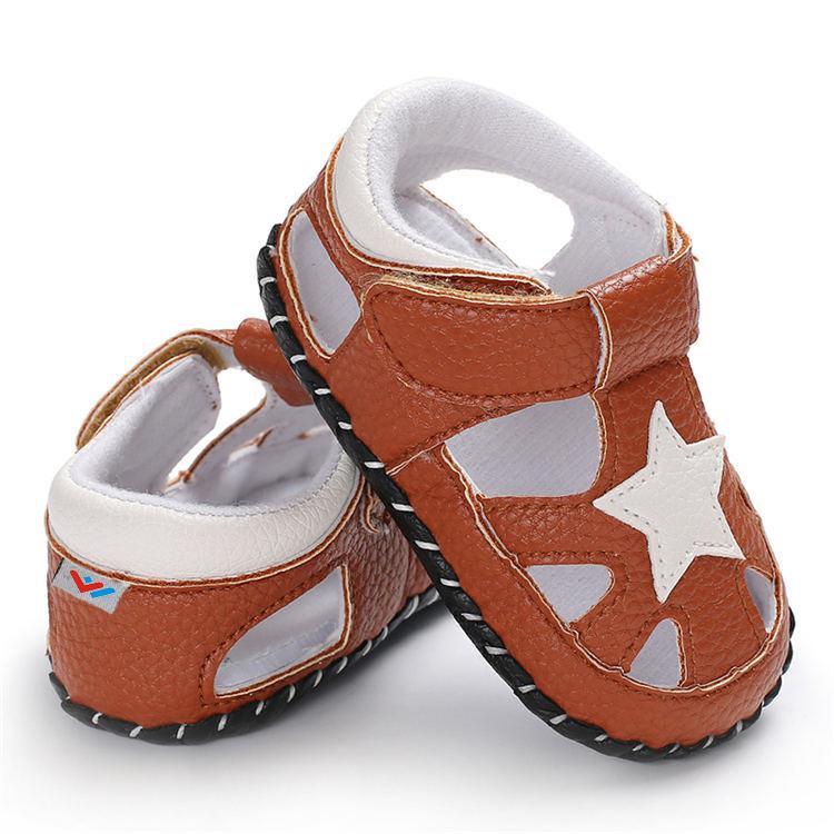 tan baby shoes