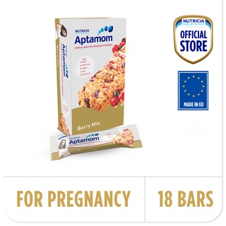 Nutricia Aptamom Prenatal Cereal Bar - Berry Mix with DHA (18 bars x 40g)