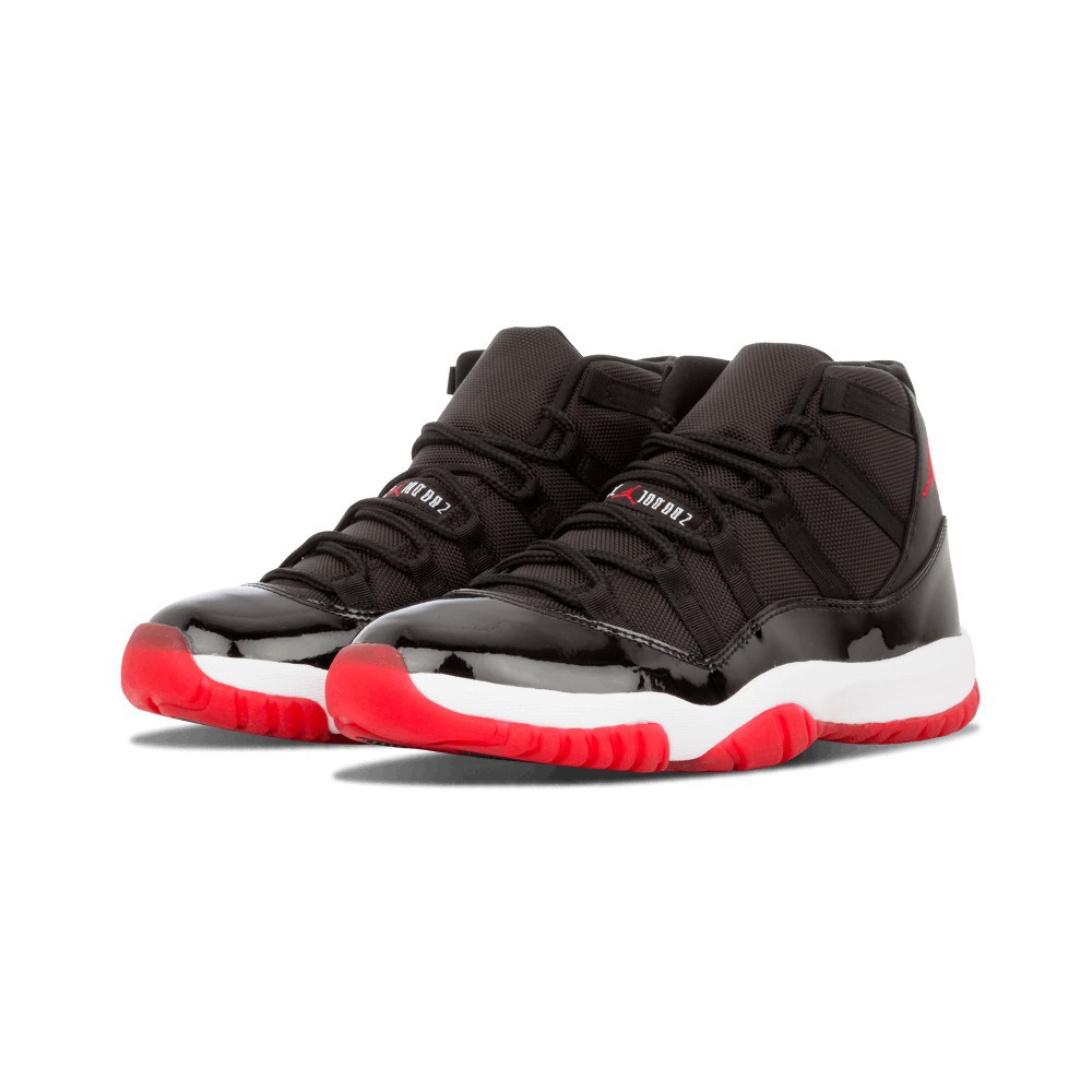 jordan low top 11 black and red